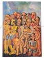 The Large Family - Italian impressionist painting