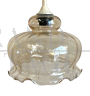 Glass bell pendant lamp from the 1970s           
