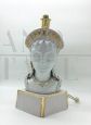 Table lamp with bust of a woman in ceramic