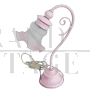 Vintage pink table lamp in Art Nouveau style, 1970s