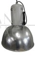 1960s industrial lamp in chromed metal