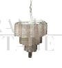 1970s Murano tube chandelier attributed to Venini