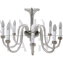 Vintage Murano glass chandelier with 8 lights, 1980s                         
                            