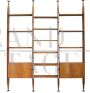Sky-earth modular bookcase wall unit designed by Franco Albini, 1960s