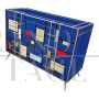 Dresser with four drawers in blue Murano glass