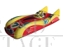Belloni tin toy car from the 1960s in the style of the Ferrari 330 racing car