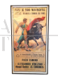 Vintage Madrid Bullfight poster, 1950s
