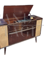 German Graetz Cantilene turntable radio cabinet in wood     