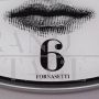 Fornasetti design wall clock in glass, Italy 1990s