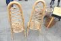 Vintage design wicker chairs with high back