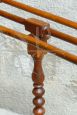 Vintage standing towel rack in cherry wood, 1900s