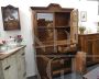 Two-body antique cupboard from the 19th century      