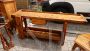 Large 60's workbench restored in oak and chestnut