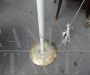 Vintage brass floor lamp, extendable and directional