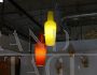Italian modern antique chandelier with 3 colored lights