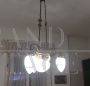 1920s Art Deco chandelier in wrought iron