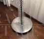 Vintage floor lamp with cascading crystal drops