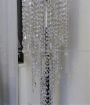 Vintage floor lamp with cascading crystal drops