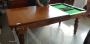 Vintage pool table convertible into a table