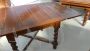 Vintage English oak extendable table