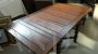 Vintage English oak extendable table