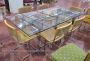 70's table with glass top