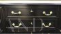 Early 1900s French sideboard lacquered in black