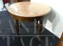 Round table from the 19th century with pink marble top