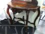 Antique console with large mirror on the top