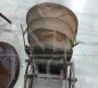 Antique toy stroller pram from the 19th century