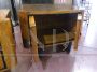 Pair of 1940s art deco bedside tables in briar