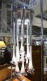 Venini Murano glass chandelier with flower shaped glasses