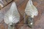 Pair of Barovier leaf sconces in Murano glass                          
                            