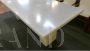 Delfi table by Carlo Scarpa in crystalline marble
