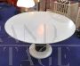 Loto Rosso table by Ettore Sottsass for Poltronova in white marble