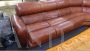 Large Insa modular sofa from the 70s in aged leather