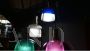 Cascade chandelier in colored plastic and glass, 1960s