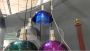 Cascade chandelier in colored plastic and glass, 1960s