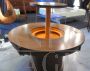 Gervasino 60s bar coffee table with retractable bottle holder