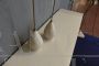 Pair of door stops designed by Luigi Caccia Dominioni in white marble