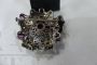 Antique gold and silver rocaille motif brooch with rubies and diamonds