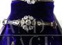 19th century set with bracelet, brooch and earrings in gold and silver with diamonds