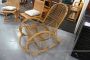Vintage bamboo rocking armchair from the 1950s
