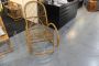 Vintage bamboo rocking armchair from the 1950s