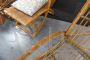 Vintage bamboo rocking armchair from the 1950s