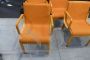 Set of 4 Joc chairs in orange fabric, Swedish design from the 60s