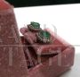 White gold earrings with Colombian emeralds
