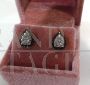 Gioielli Salvini earrings in gold with diamonds and black diamonds       