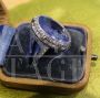 1920s platinum ring with sapphire and diamonds