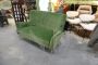 Mid-century Italian sofa in green velvet